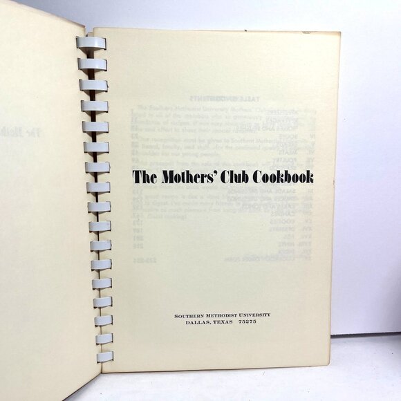 The Mothers Club Cookbook Southern Methodist University 1974 - Picture 2 of 12